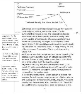 Mla research paper section headings